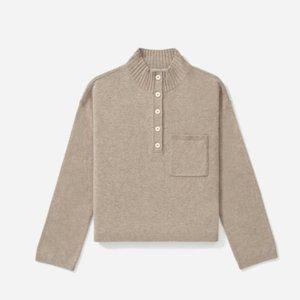 Everlane The ReCashmere Button Mockneck Size XS
